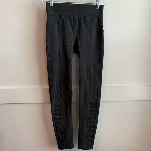 American Eagle Outfitters Pants - American Eagle Black Light Wash Moto Leggings
